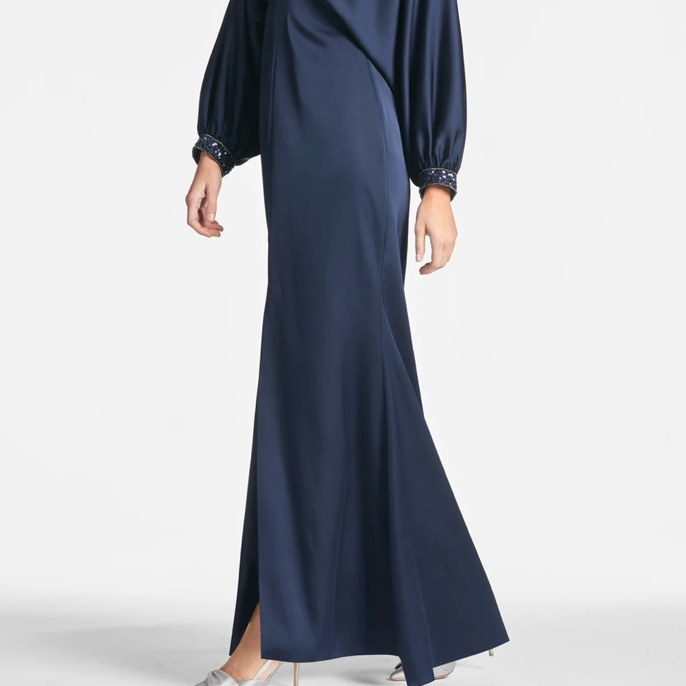 Sachin + Babi MAIA GOWN in MIDNIGHT Size 16W - Picture 8 of 11